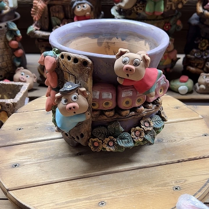 嘻哈多肉花盆百搭