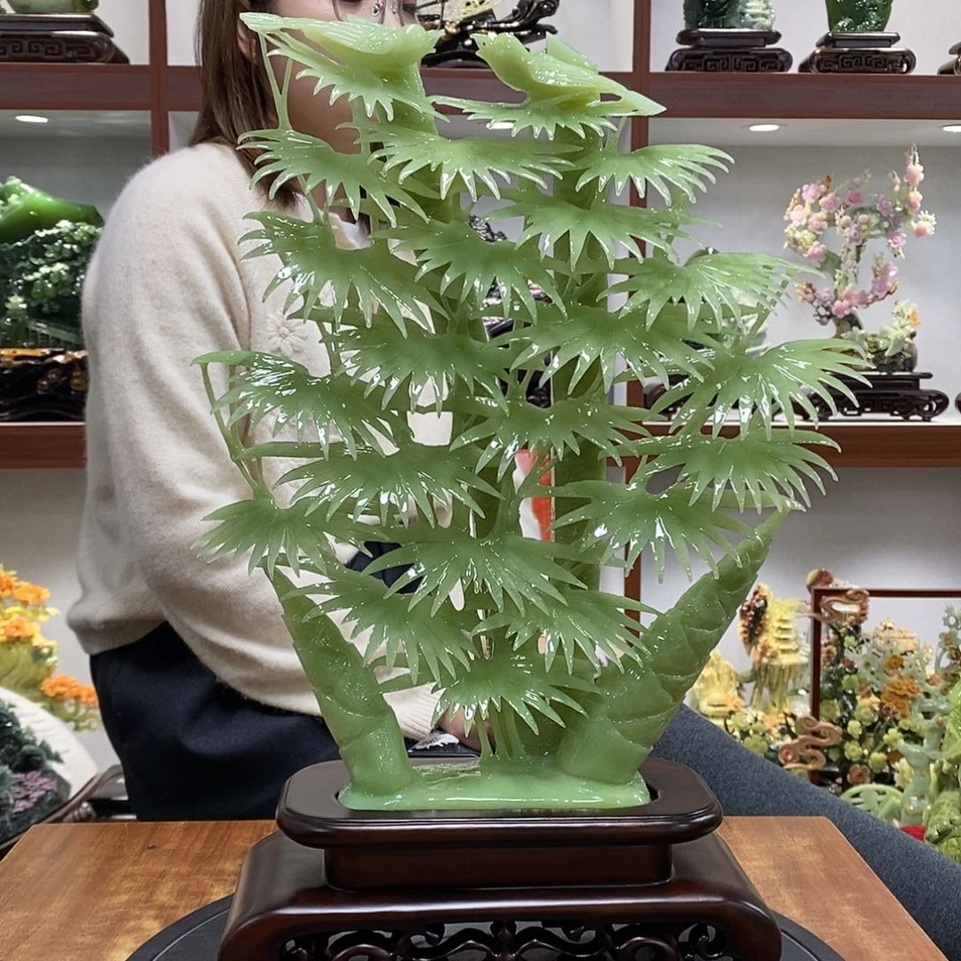 用***s玉山水摆件 玄关摆件