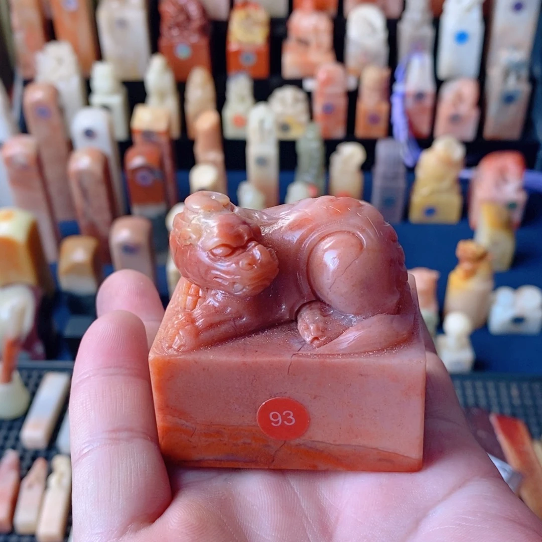 迪***臻芙蓉貔貅，孤品，手工篆刻