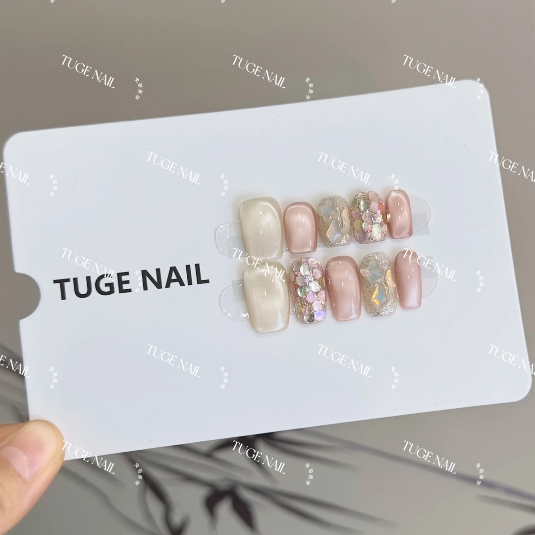 TugeNail “樱木花道” 立体蝴蝶渐变猫眼气质春季简约美甲米米专属