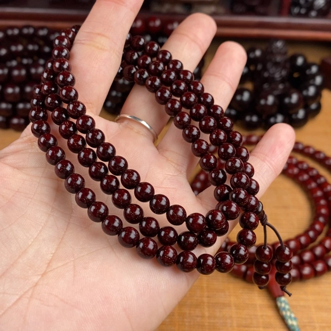 小叶紫檀手串/手链幽*0.6*108