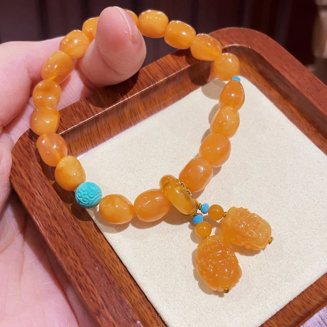 蜜蜡手链未镶嵌手串