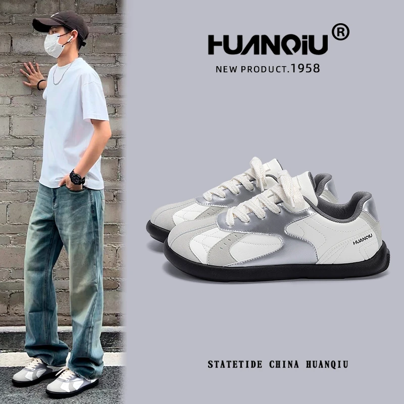 环球内增高时尚德训鞋男2025新款百搭时尚休闲小众学生ins韩版鞋