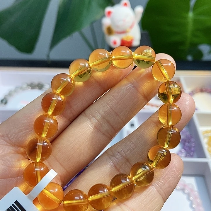 水晶手链未镶嵌黄水晶