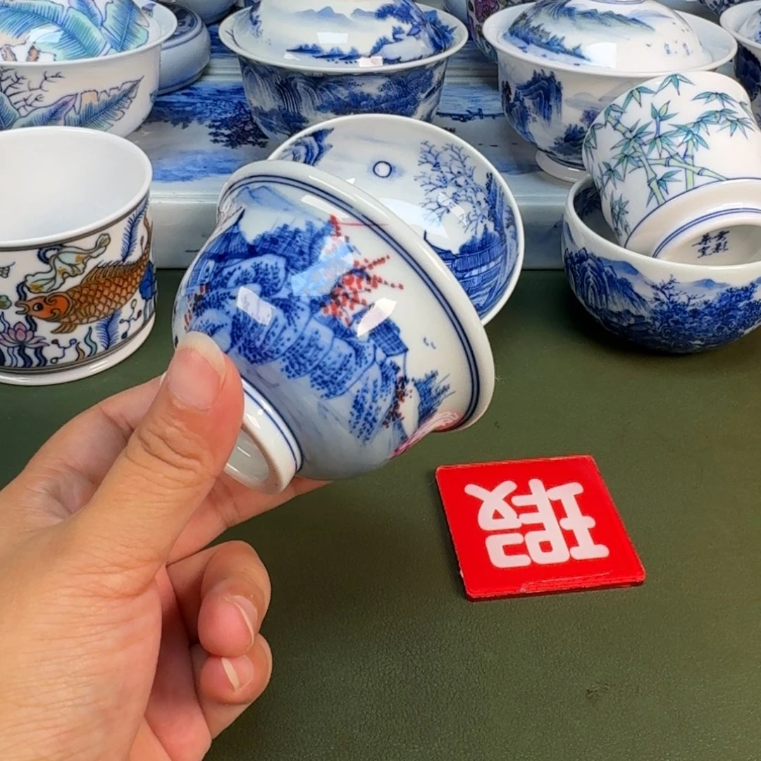 景德镇纯手绘茶具圆圆259