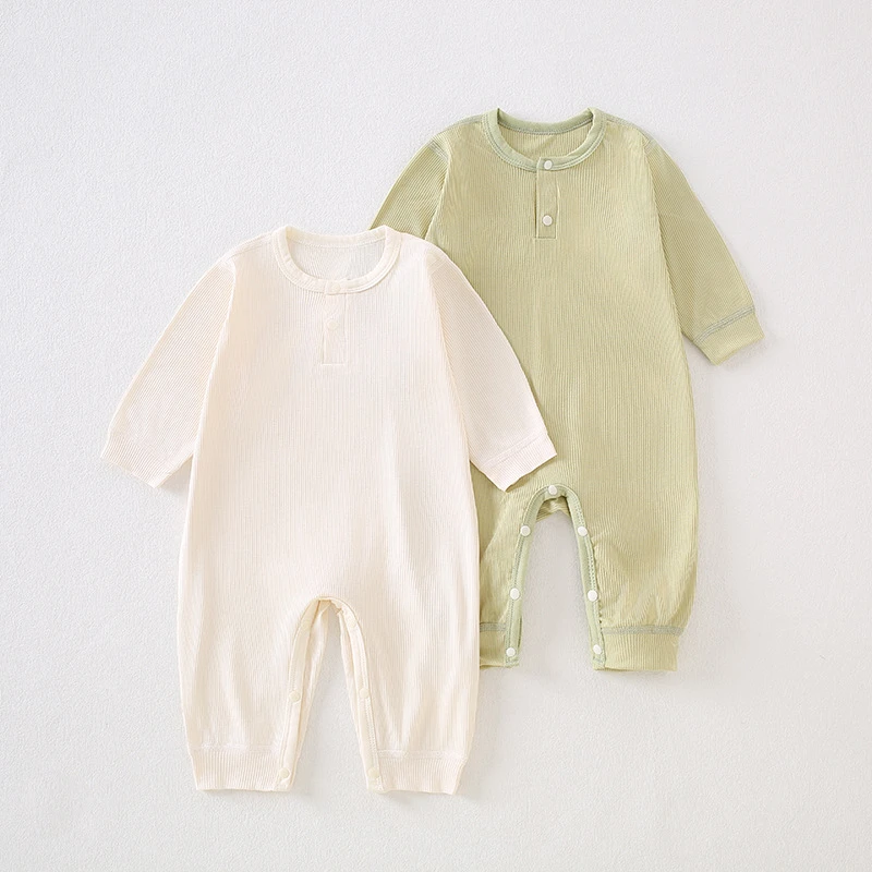 睡衣薄款男女无骨宝宝哈衣爬爬服新生儿衣服婴儿春夏季连体衣