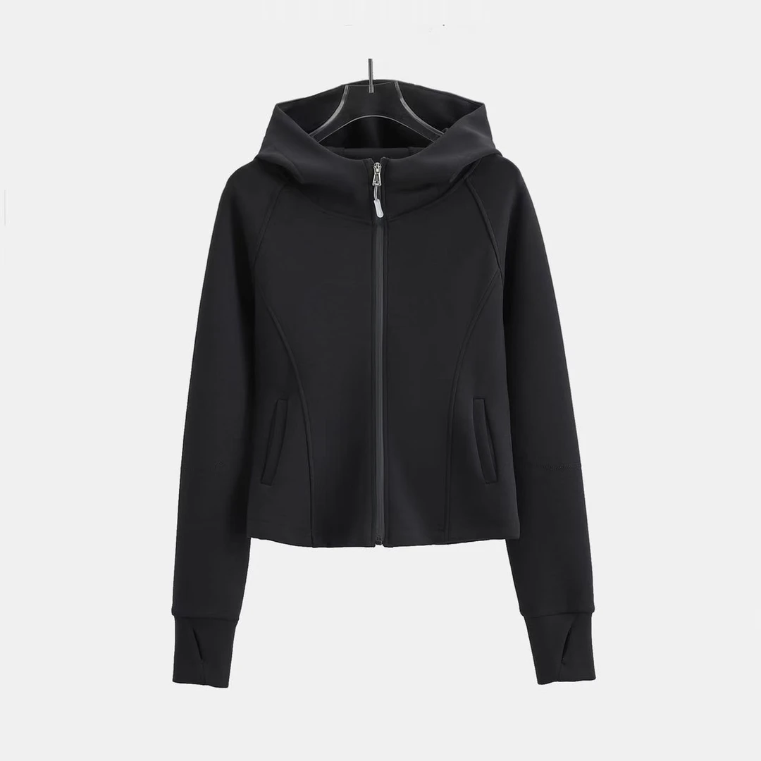 【lu连帽外套】立体剪裁上身至少瘦10斤巨显瘦连帽卫衣短外套