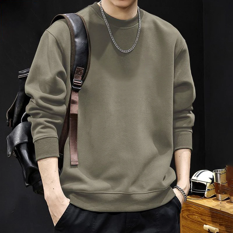 仓石一树潮牌秋季圆领卫衣男士高街美式休闲宽松大码上衣痞帅男装