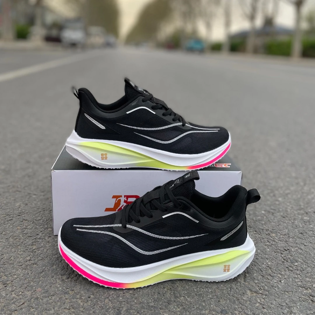 【劲步运动】2025新款时尚男女百搭休闲运动透气夜光2506