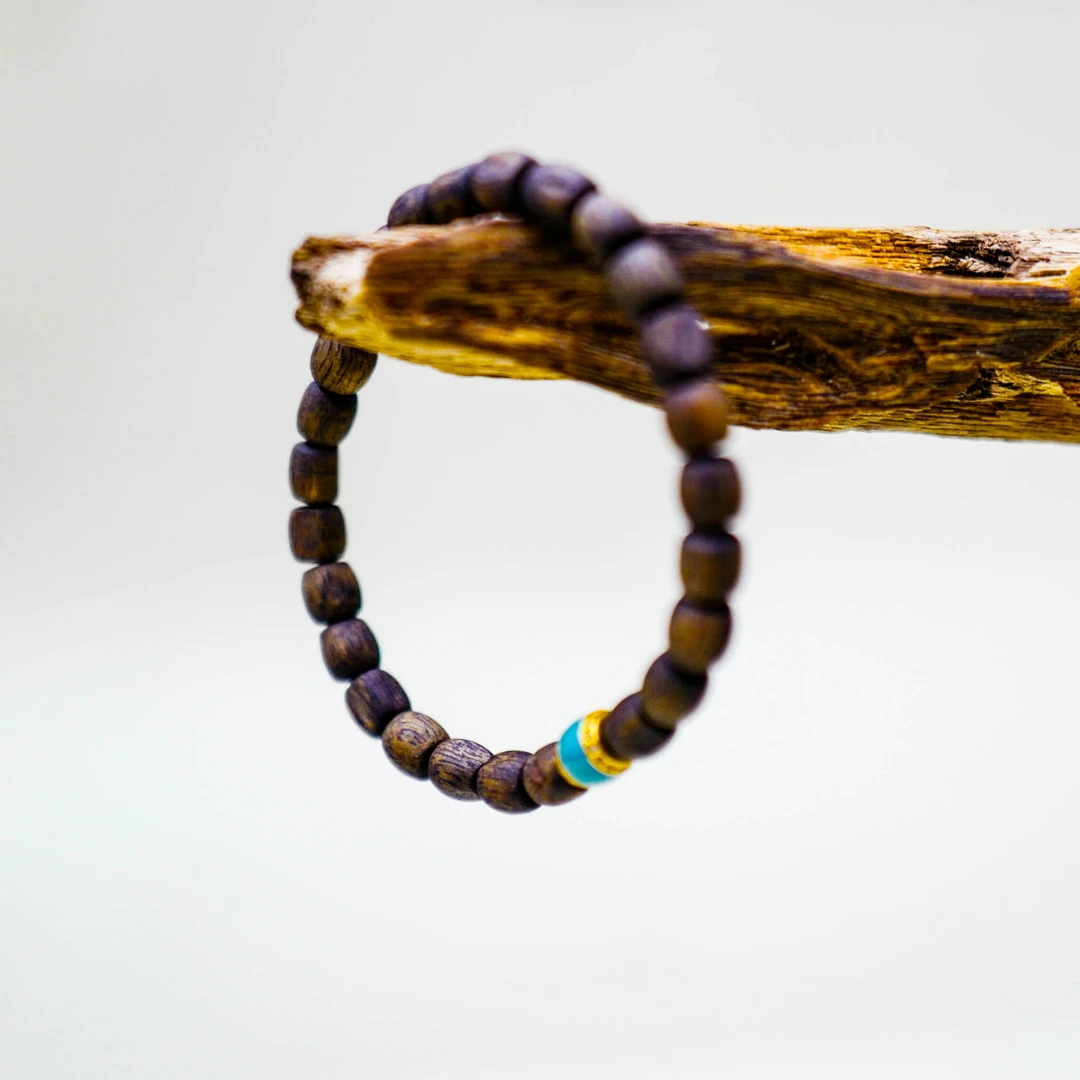 沉香随形鼓珠单圈手串油树 三 XK25565