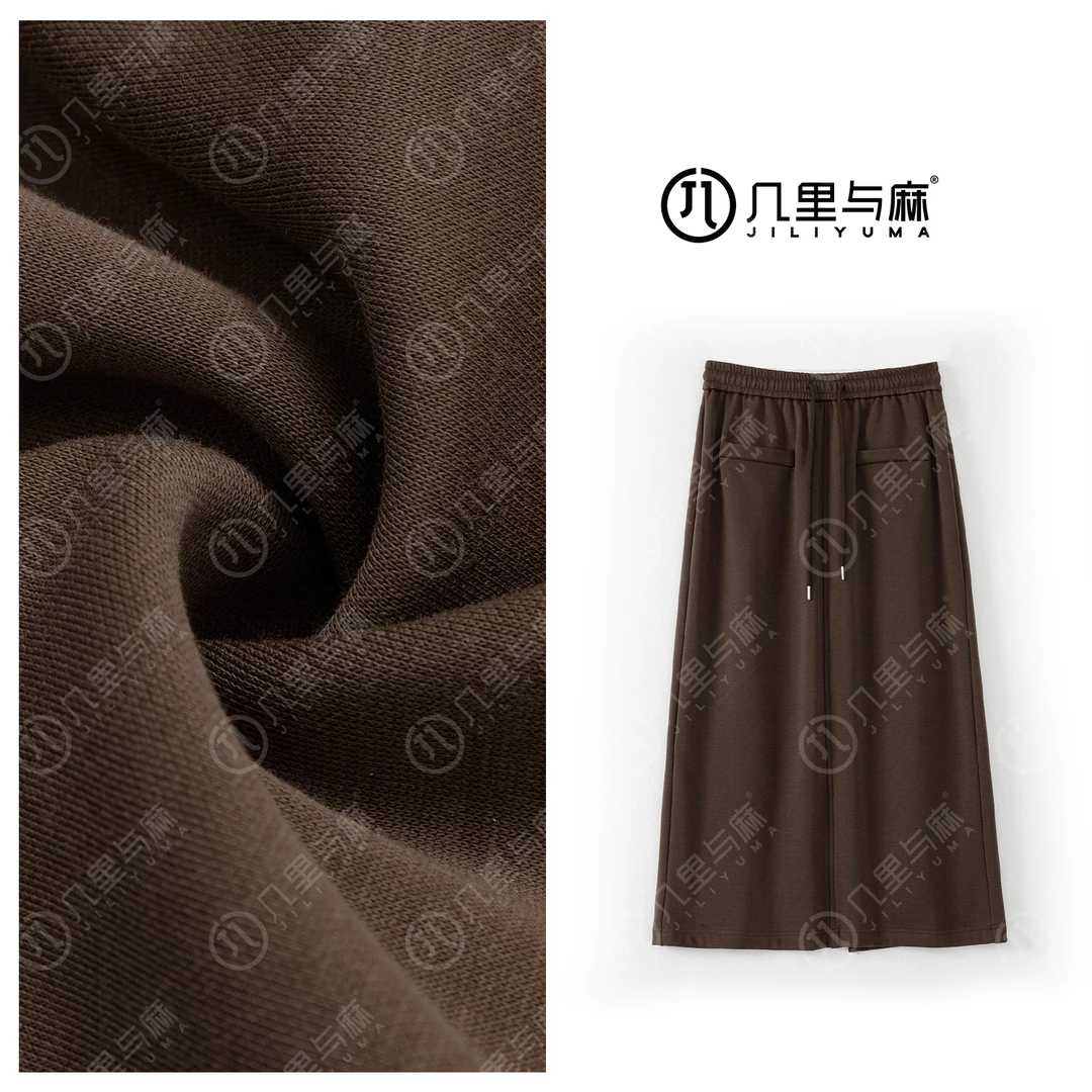 （几里）御捻-气质中长款厚款港风复古半裙 裙长87 1092485