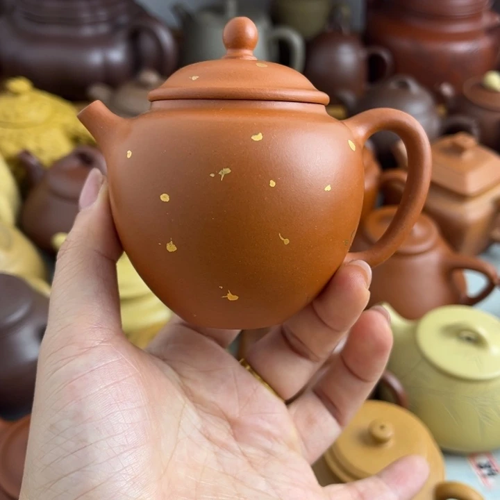 茶壶紫砂150cc红泥半手