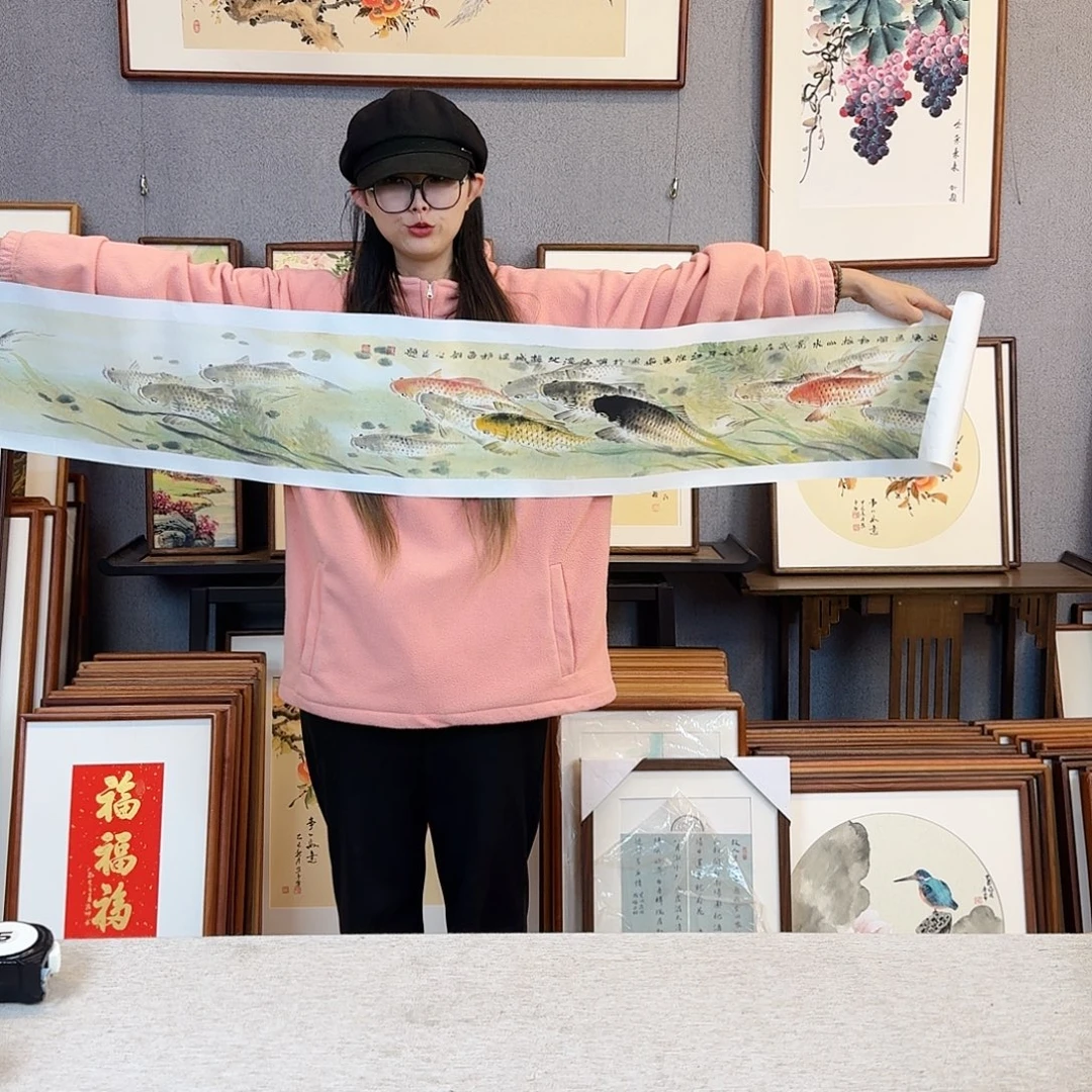 书法纯手绘，纯手写带框尺寸：180*20 233