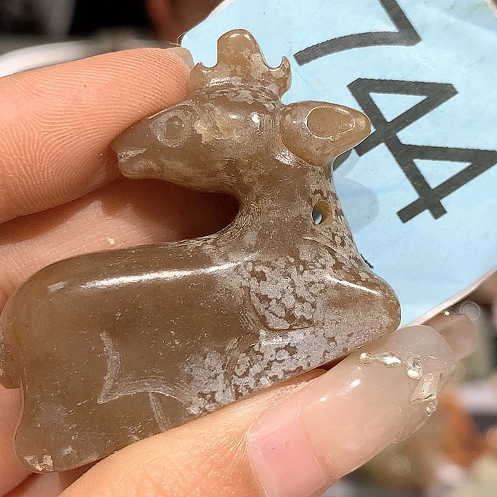 和田玉未镶嵌挂件