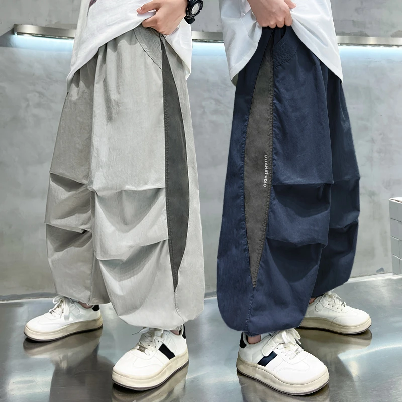 男童夏款薄款防蚊裤宽松裤子休闲夏季男童中大童速干休闲裤儿童