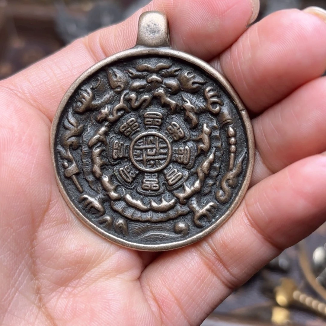 老**～铜星月菩提吊坠项链