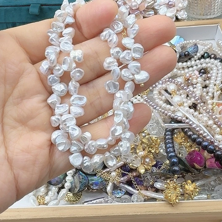 淡水珍珠发饰银S925镶嵌猫***盹