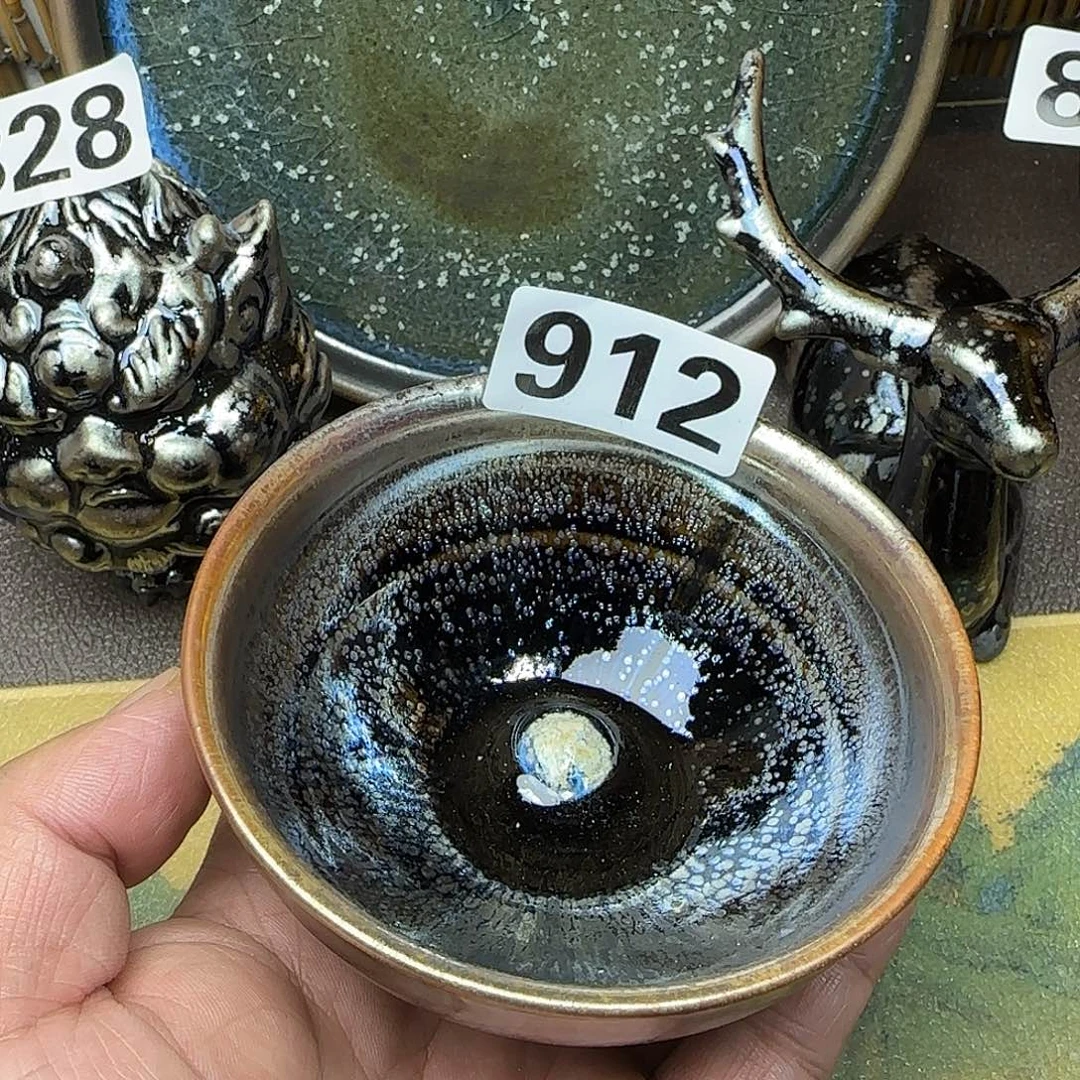 茶盏建盏杯主人杯龙窑柴烧