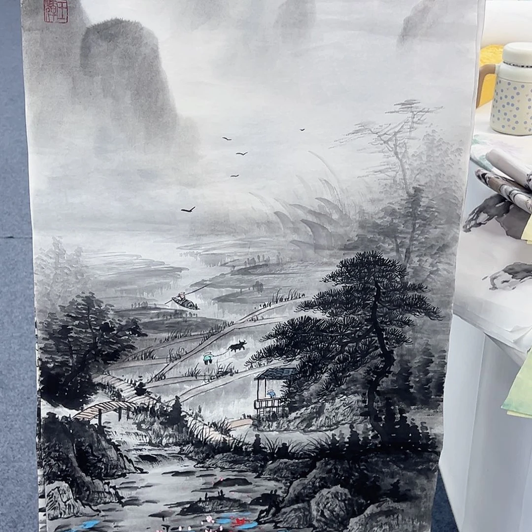 国画事事顺心如意万事如意