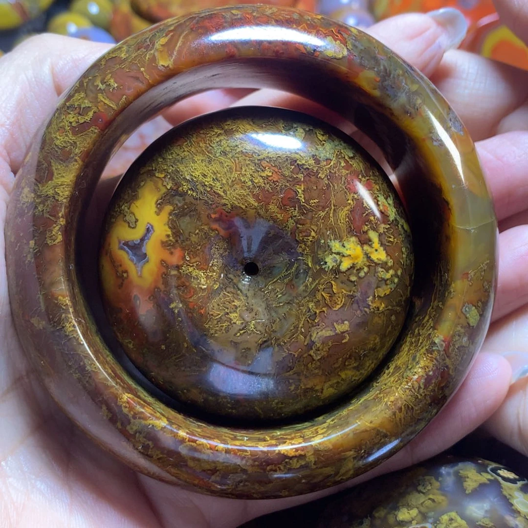 玛瑙/玉髓战国红手镯套未镶嵌