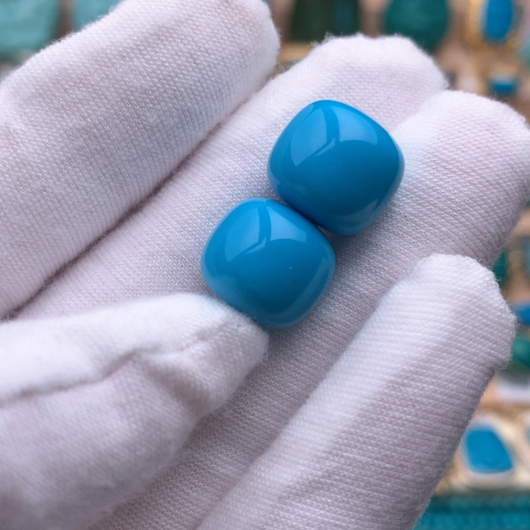 未镶嵌绿松石珠宝奇石12.5mm