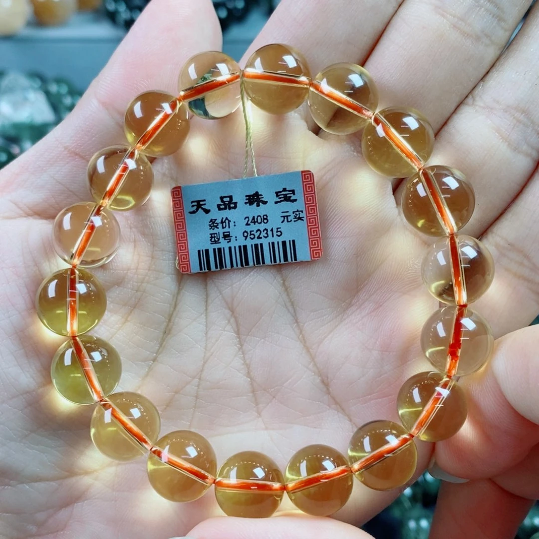 水晶手链未镶嵌黄水晶952315