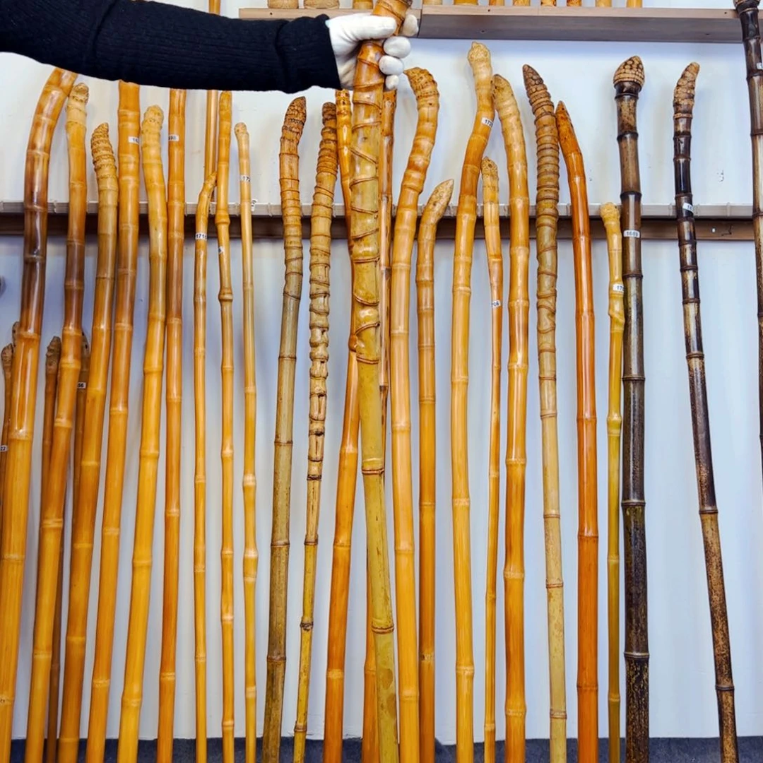 用**威1759罗汉竹杖登山杖手持拐棍