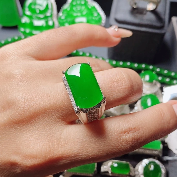 未镶嵌戒指翡翠天然翡翠正品