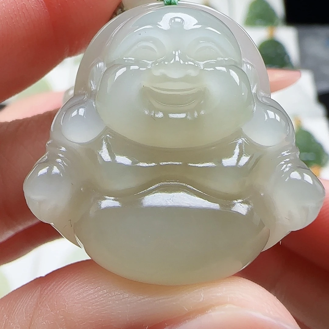 和田玉未镶嵌吊坠(赠链)