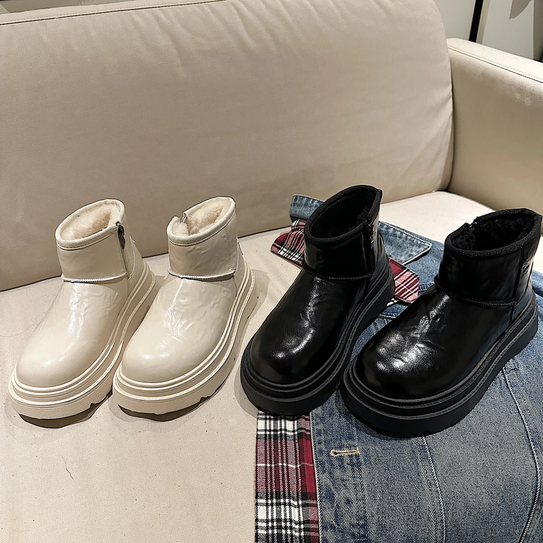 TS/TS雪地靴女款爆款2024冬季新款时尚百搭厚底增高雪地靴