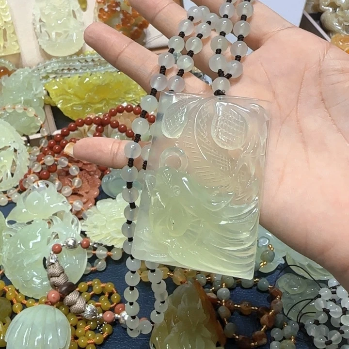 未镶嵌蛇纹石玉小摆