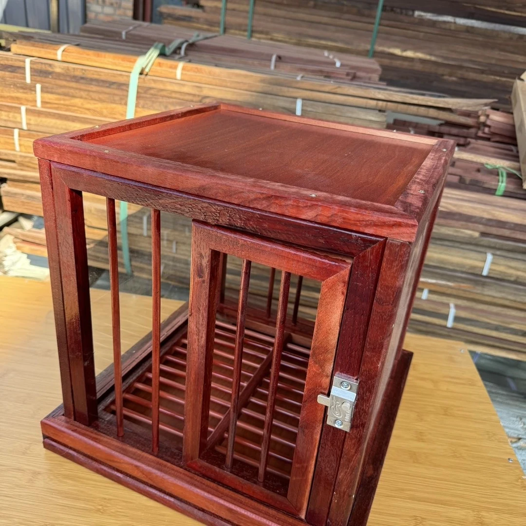 60x40尺寸红木展示笼实木鸟笼实用美观展示佳品