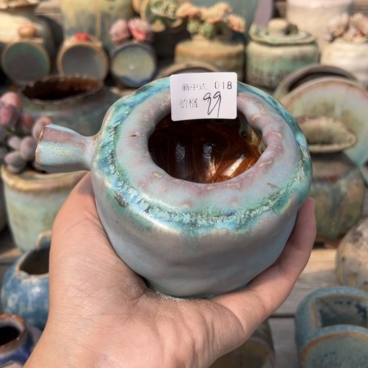 粗砂花盆1987盆新中式018