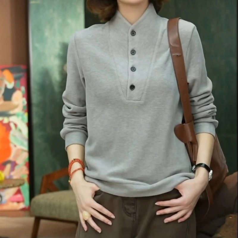 【旧时光影】新款百搭小众高级轻奢设计款小众卫衣LK2508063