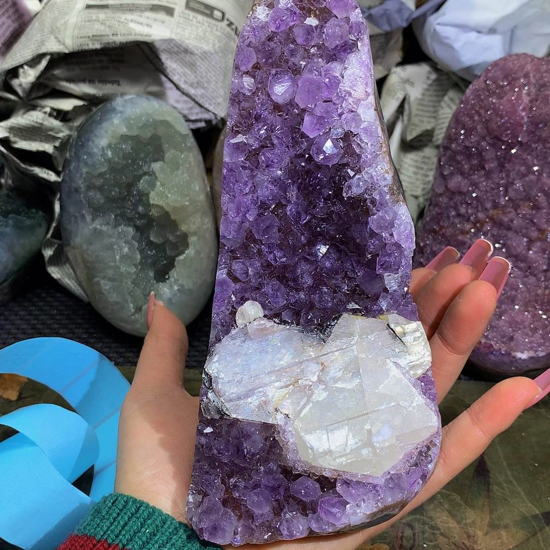 紫晶大型摆件（非配饰）未镶嵌靜*