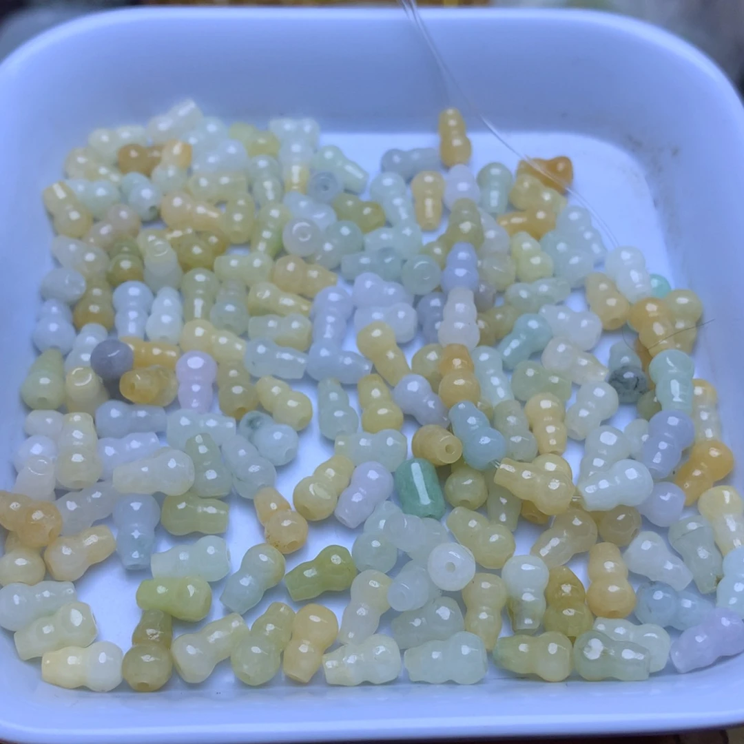 【闪购商品】未镶嵌手链翡翠卡5乘8多宝葫芦35个