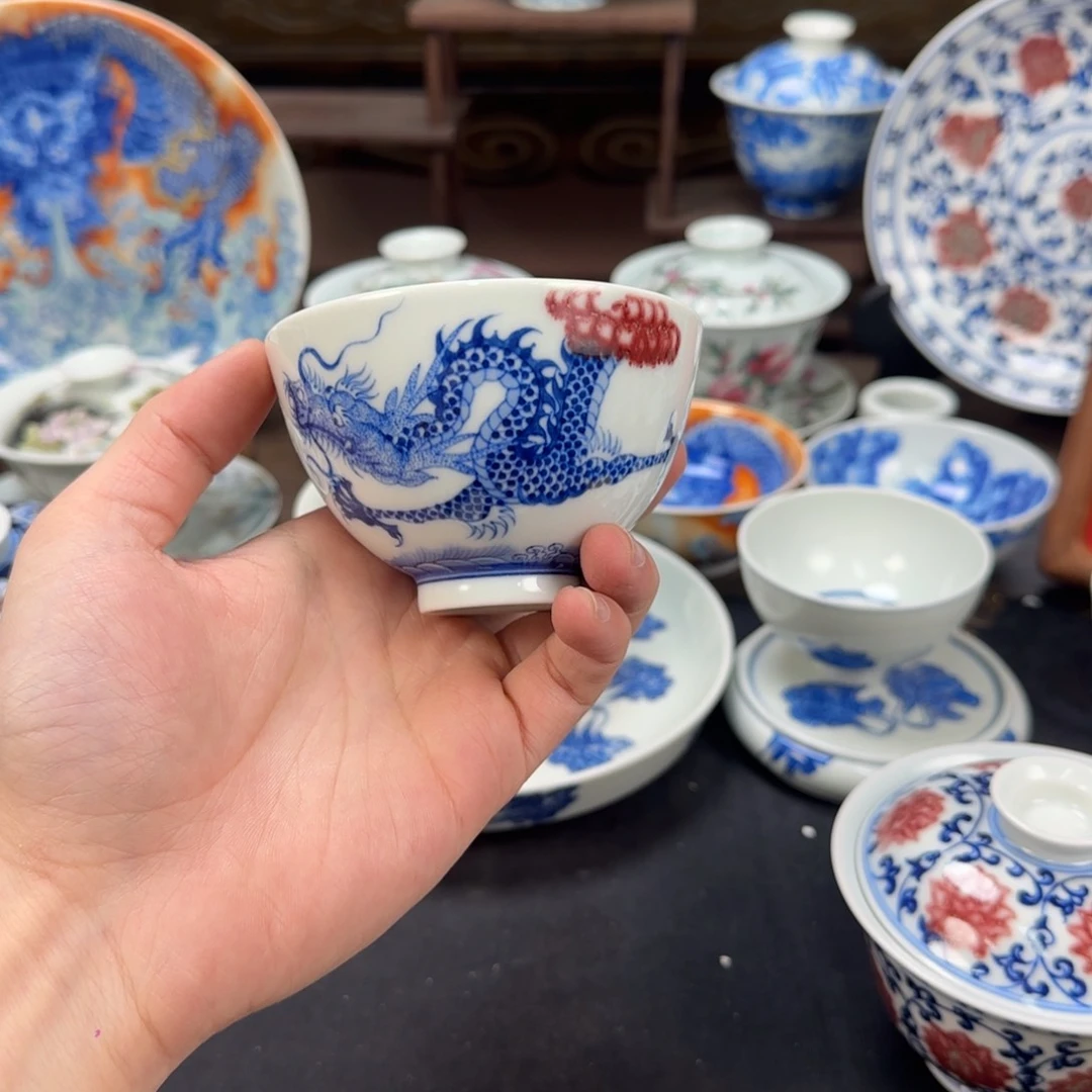 杯茶*错景德镇手工手绘陶瓷