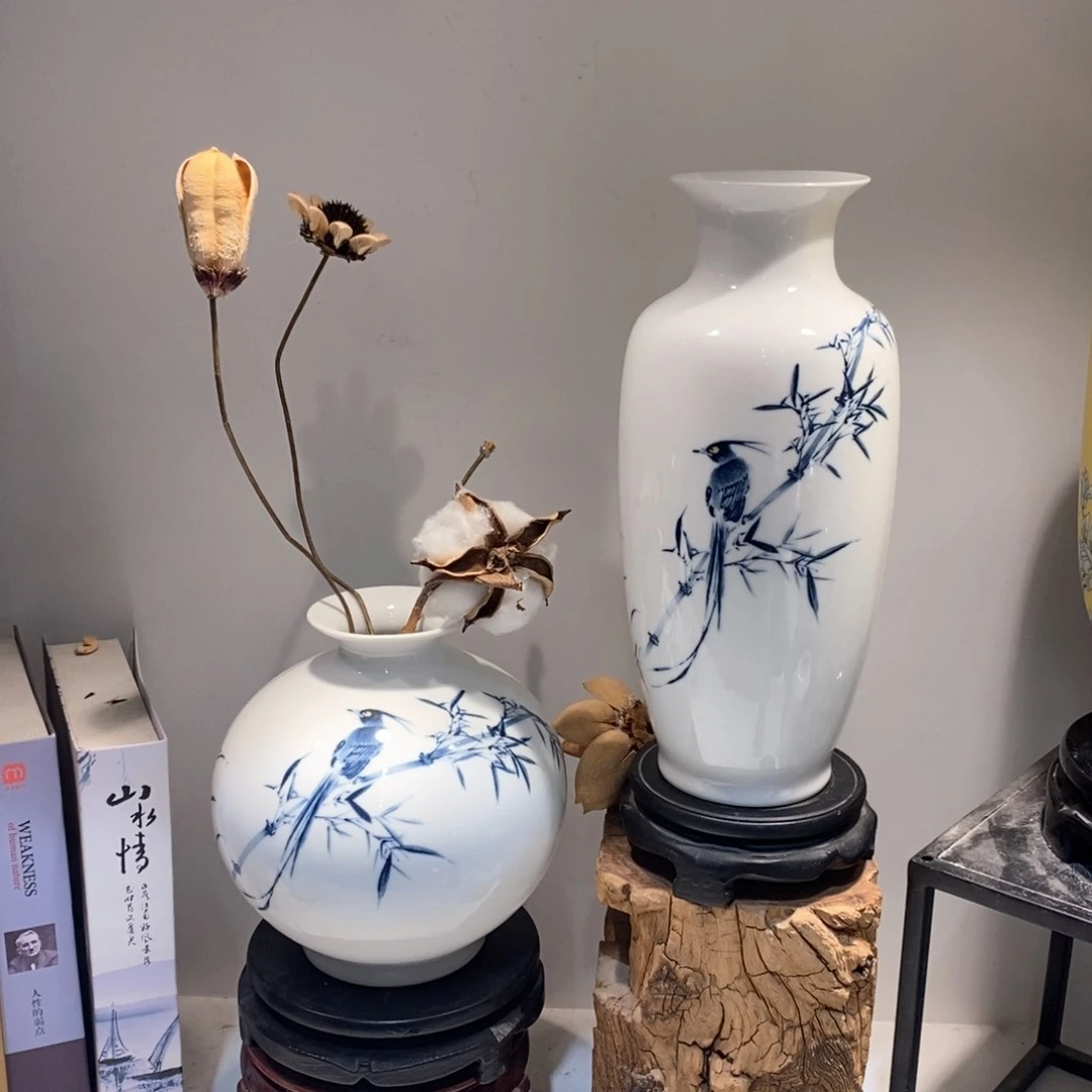 摆件景德镇陶瓷花瓶摆件