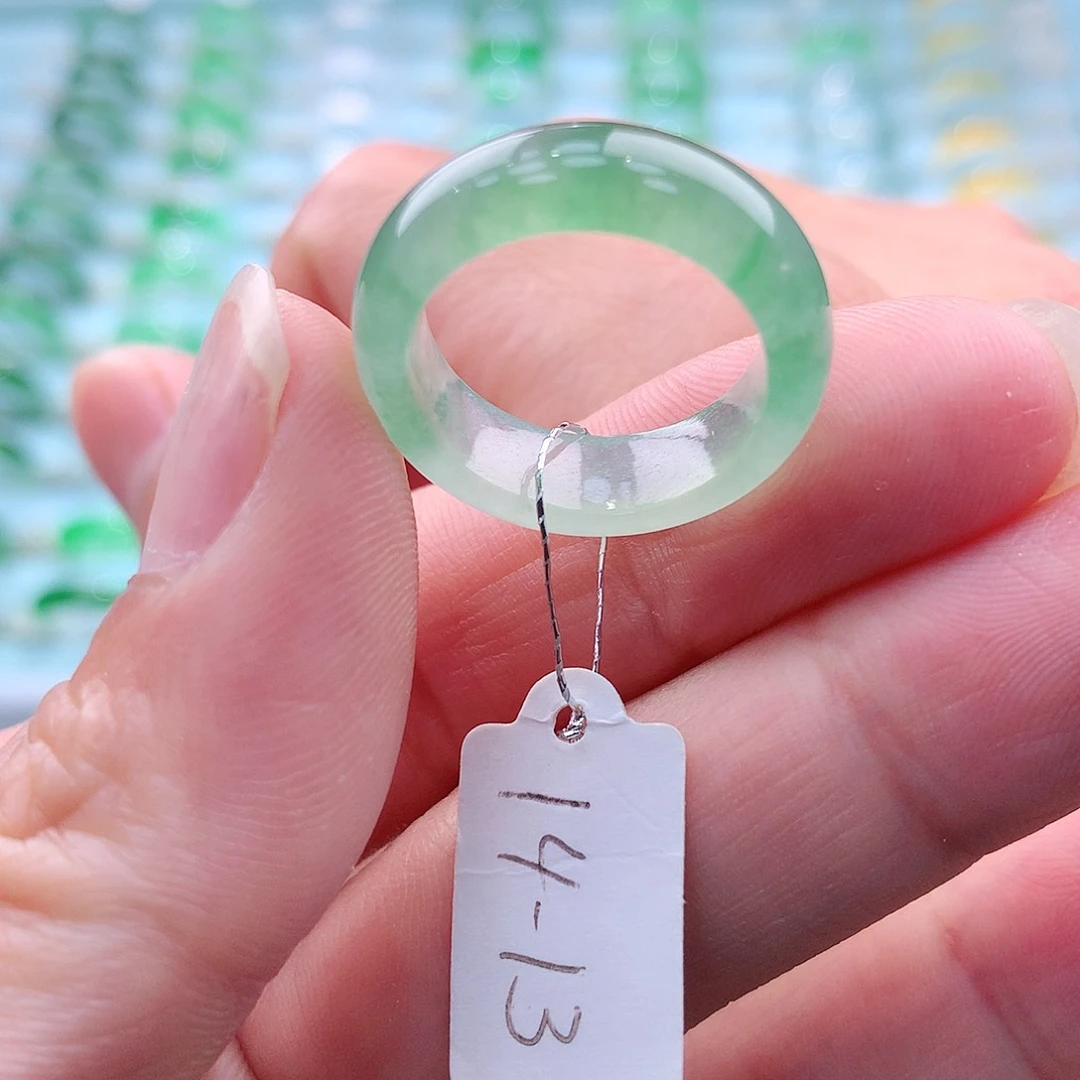 翡翠戒指未镶嵌A货缅甸翡翠