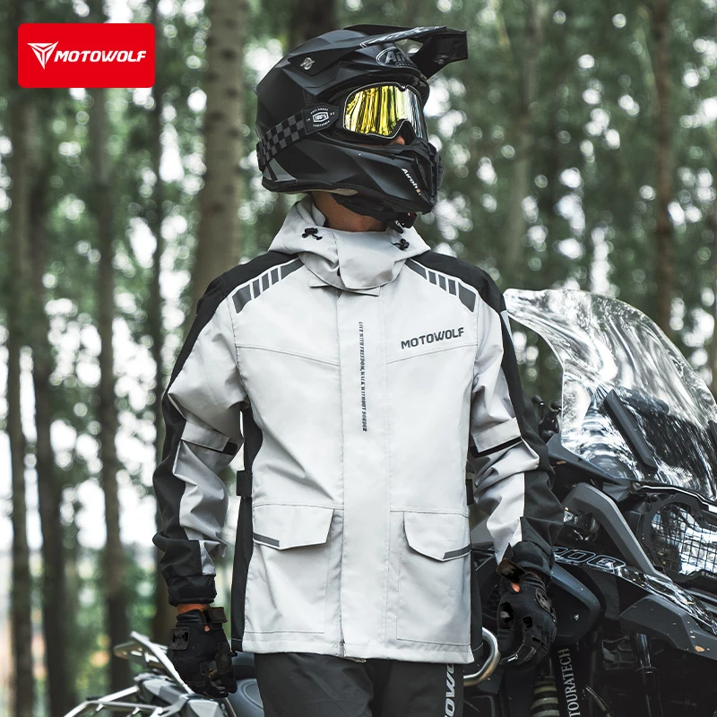 【新品上市】摩多狼山神分体式雨衣牛津布防暴雨摩托车骑行雨衣裤
