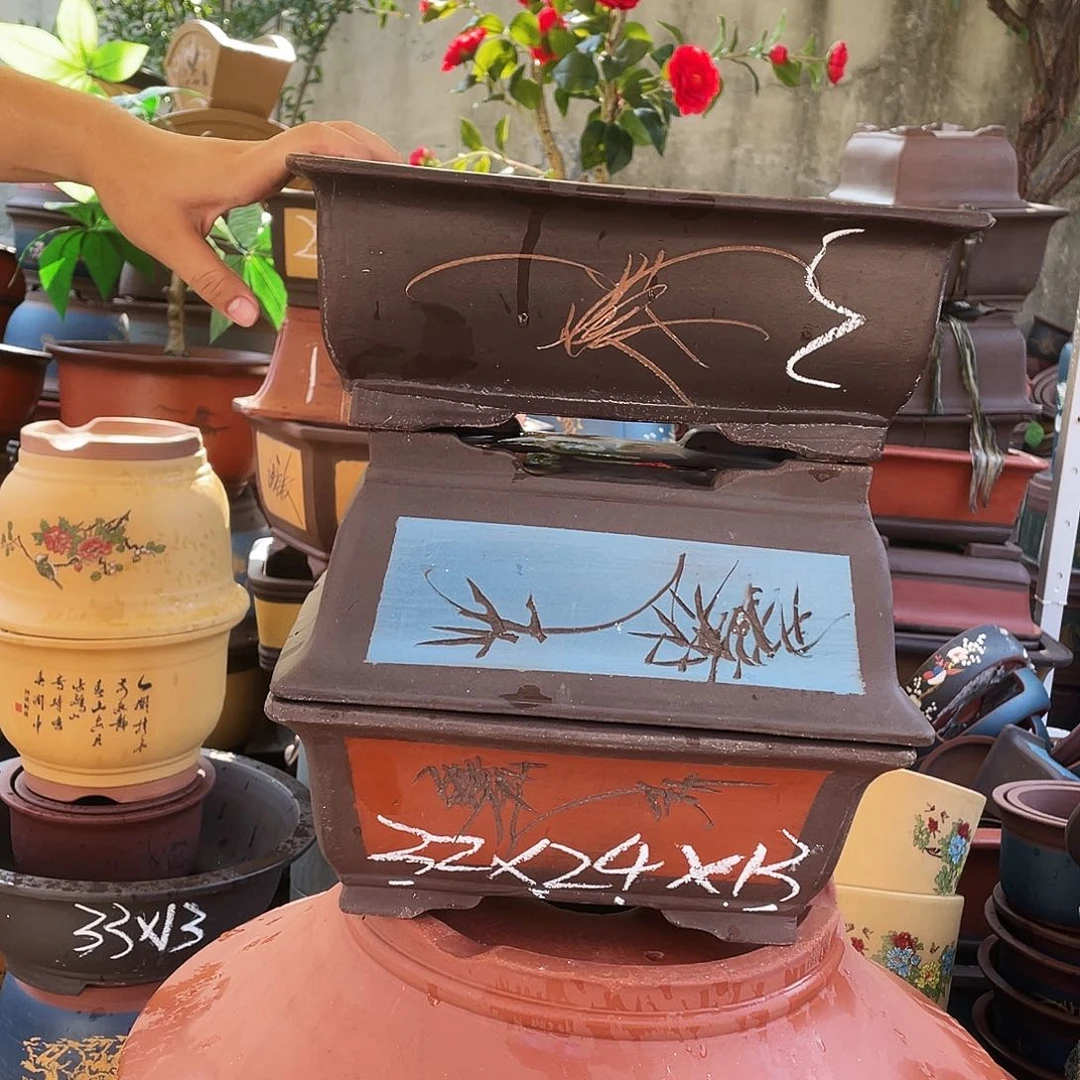 31红马槽+32蓝马槽+32棕色马槽花盆花盆