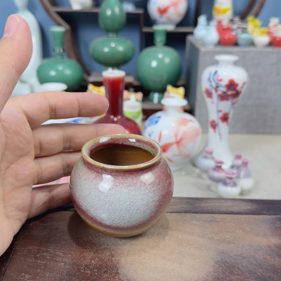 陶瓷手工小花器摆件