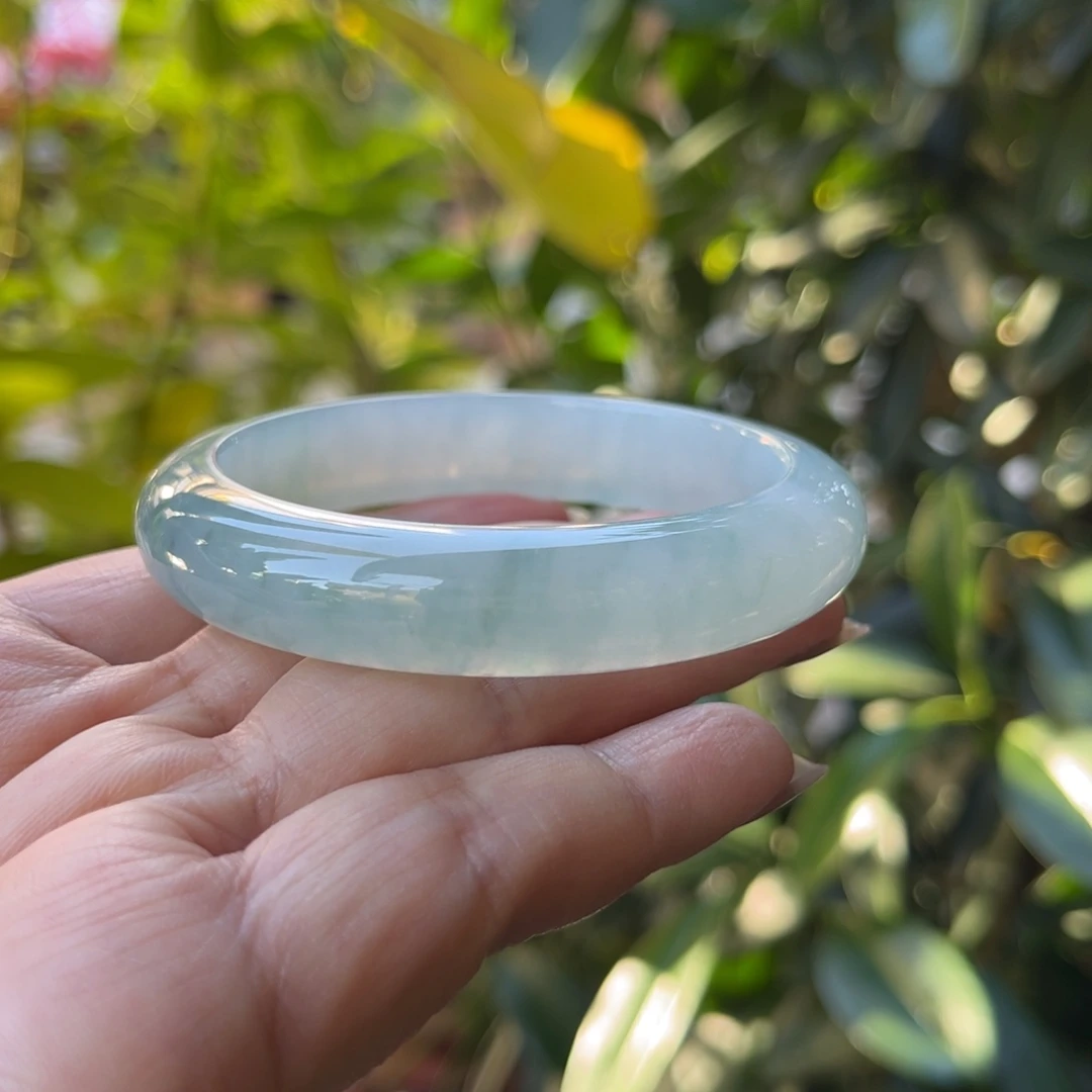 翡翠未镶嵌手镯55正圈