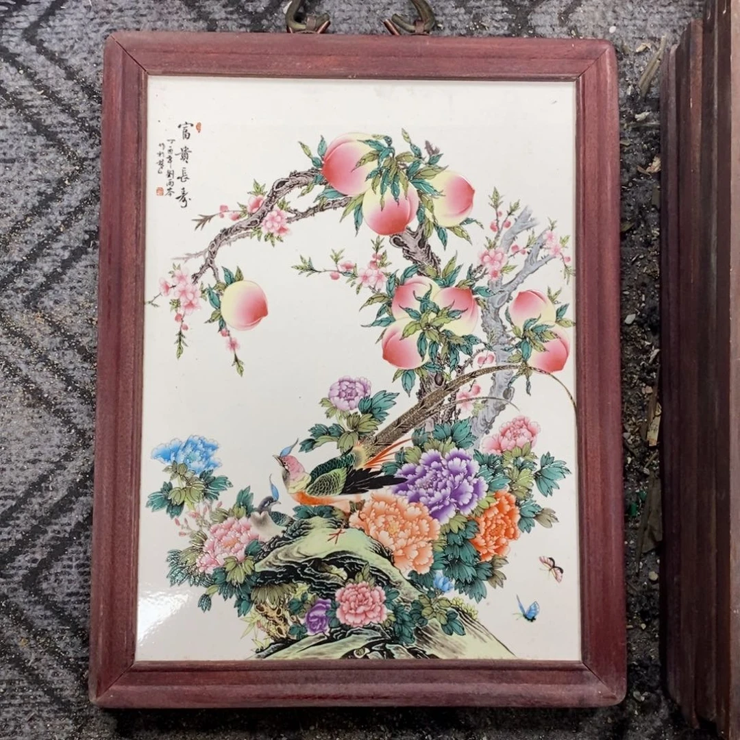 瓷37*28 景德镇瓷板画柴窑烧制