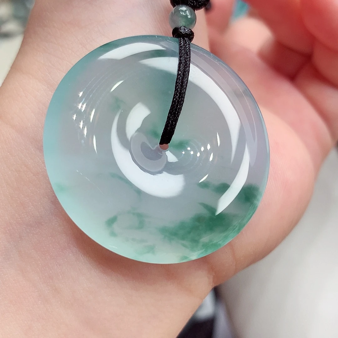 翡翠未镶嵌颈饰翡翠62，35.3/6.2