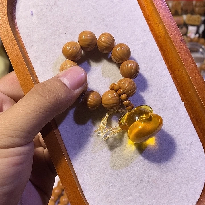 猴头核桃手串猴头拉丝屁桃手捻