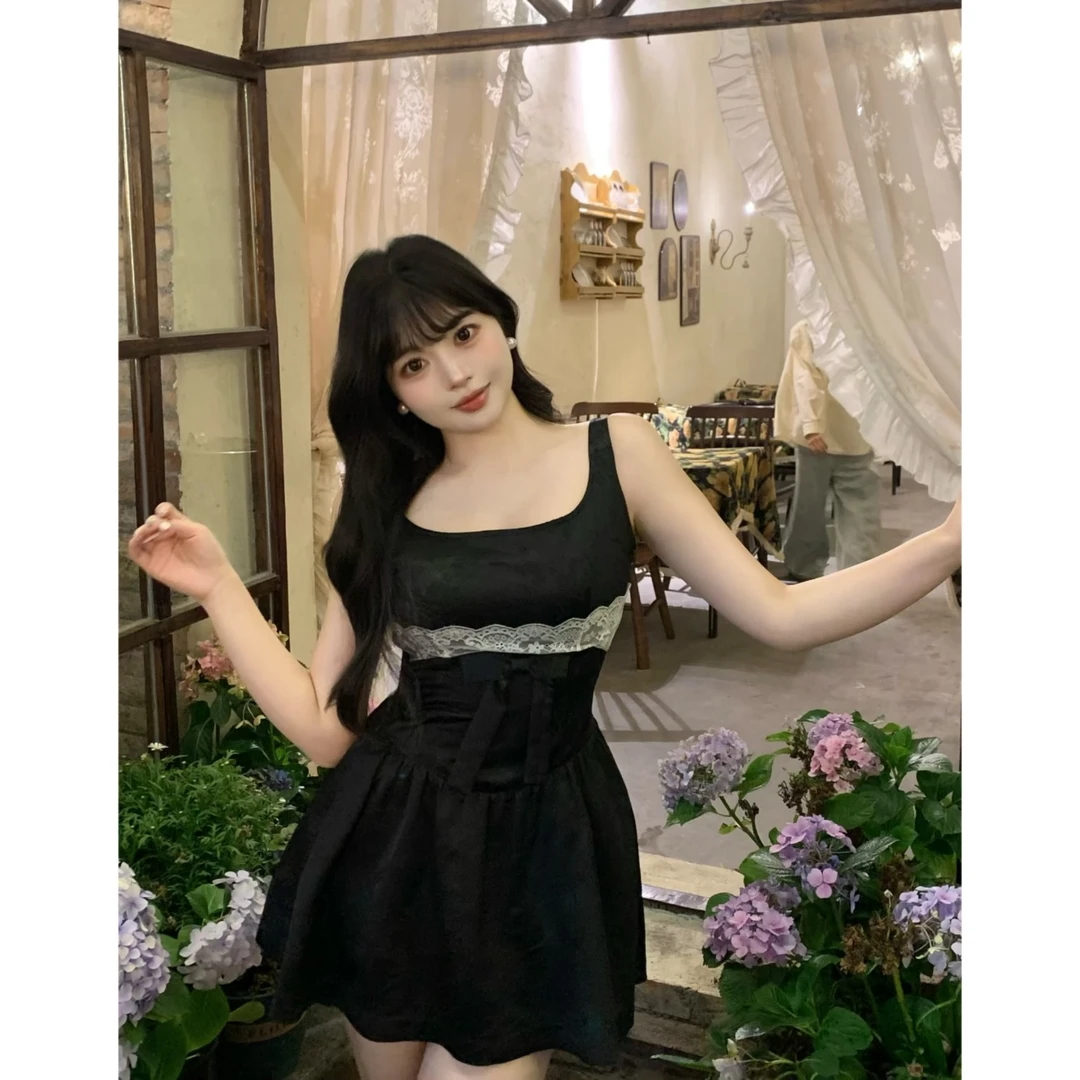 清清萌面侠芝士【香氛美人】收腰重工提花A摆吊带裙 4599