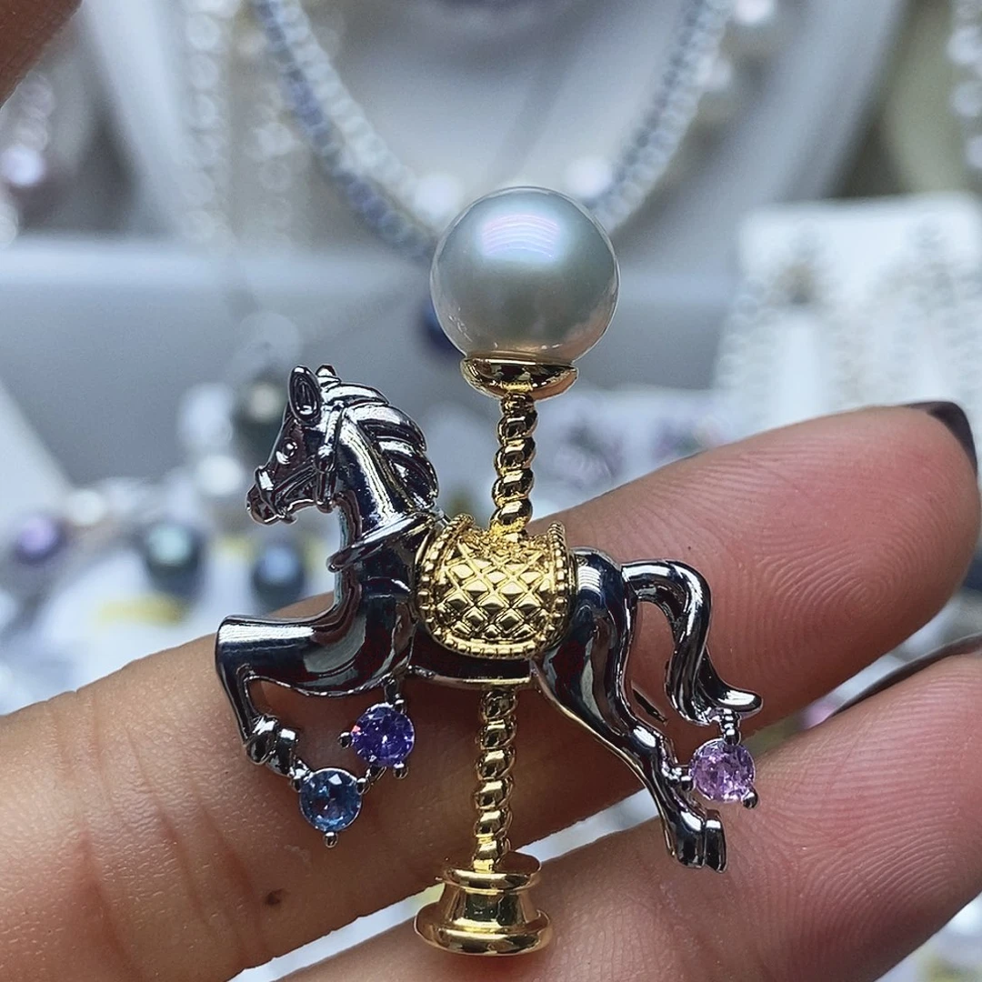 未镶嵌胸针淡水珍珠