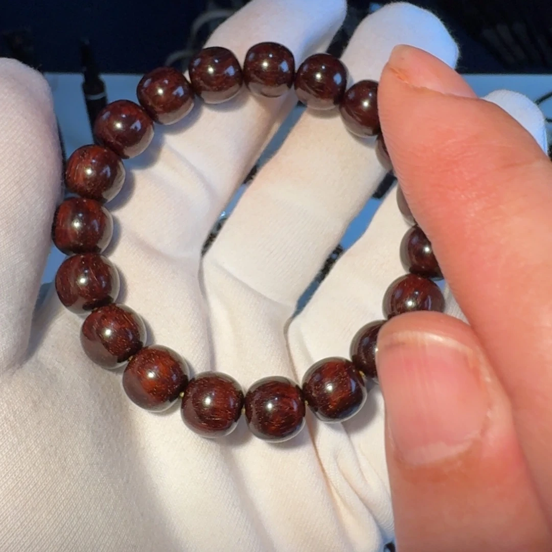 海***跃手串/手链小叶紫檀印度小叶紫檀日本三味线古琴料超精工