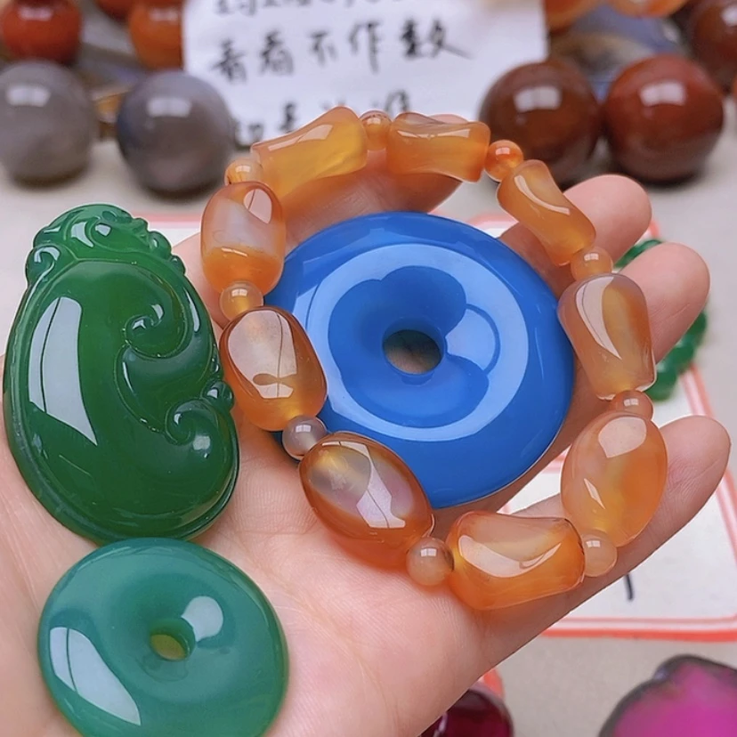【闪购商品】未镶嵌玛瑙/玉髓珠宝半成品滨****